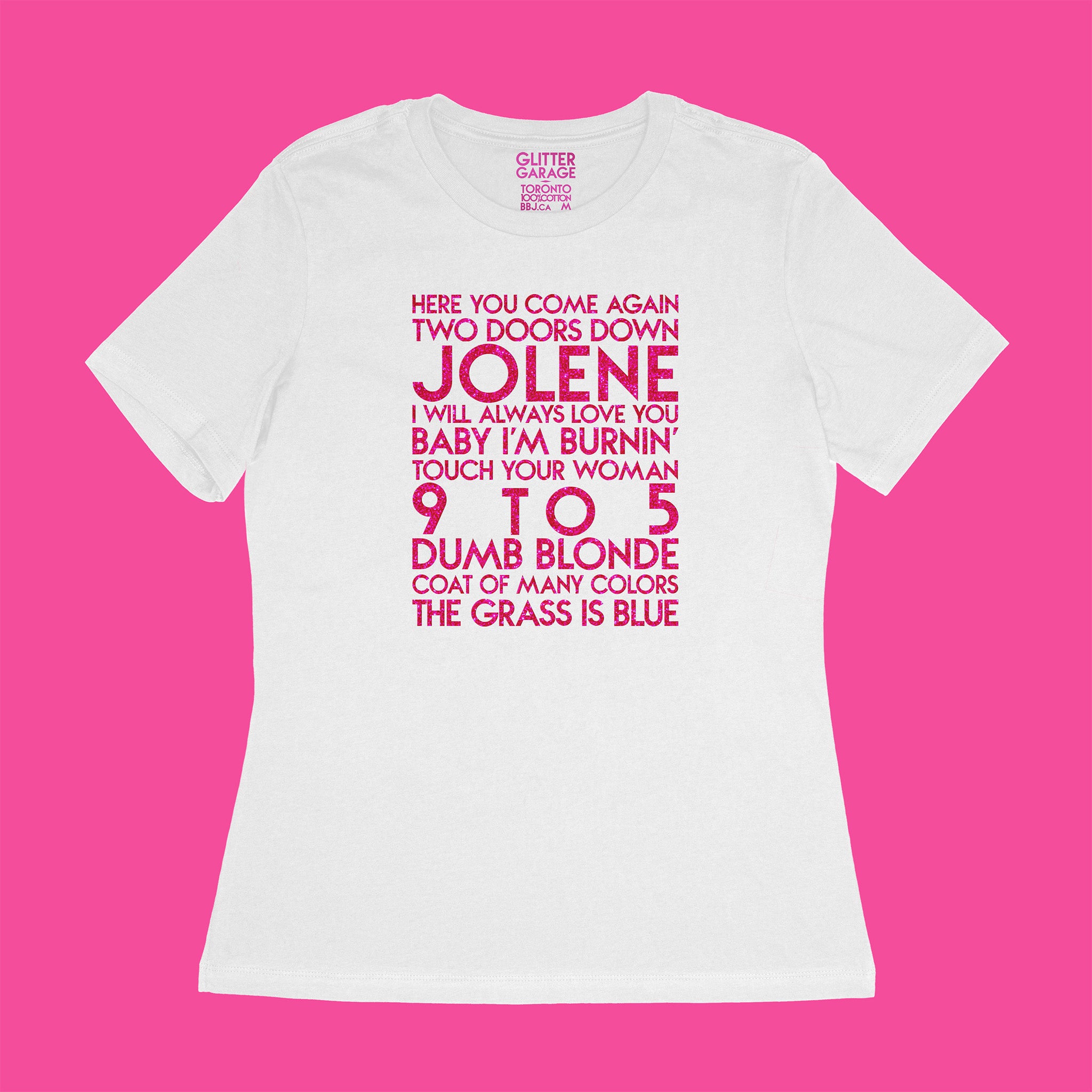 YourTen custom ladies fit tee by BBJ Glitter Garage